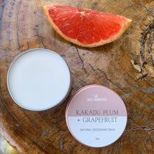 Load image into Gallery viewer, Kakadu Plum + Grapefruit Natural Deodorant Balm