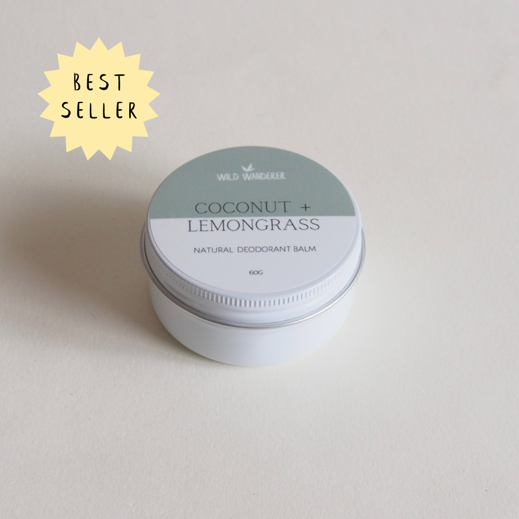 Coconut + Lemongrass Natural Deodorant Balm